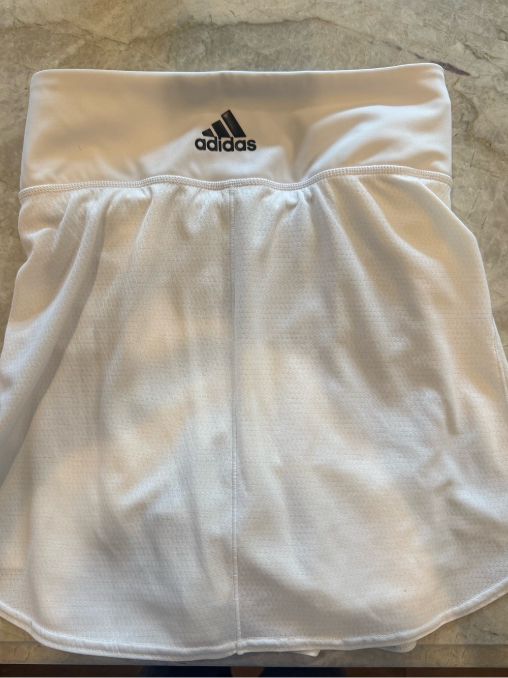 adidas White Women’s Athletic Skort with Logo